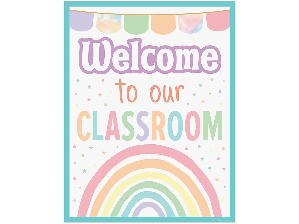 Pastel Pop Welcome to Our Classroom Poster - US 3355