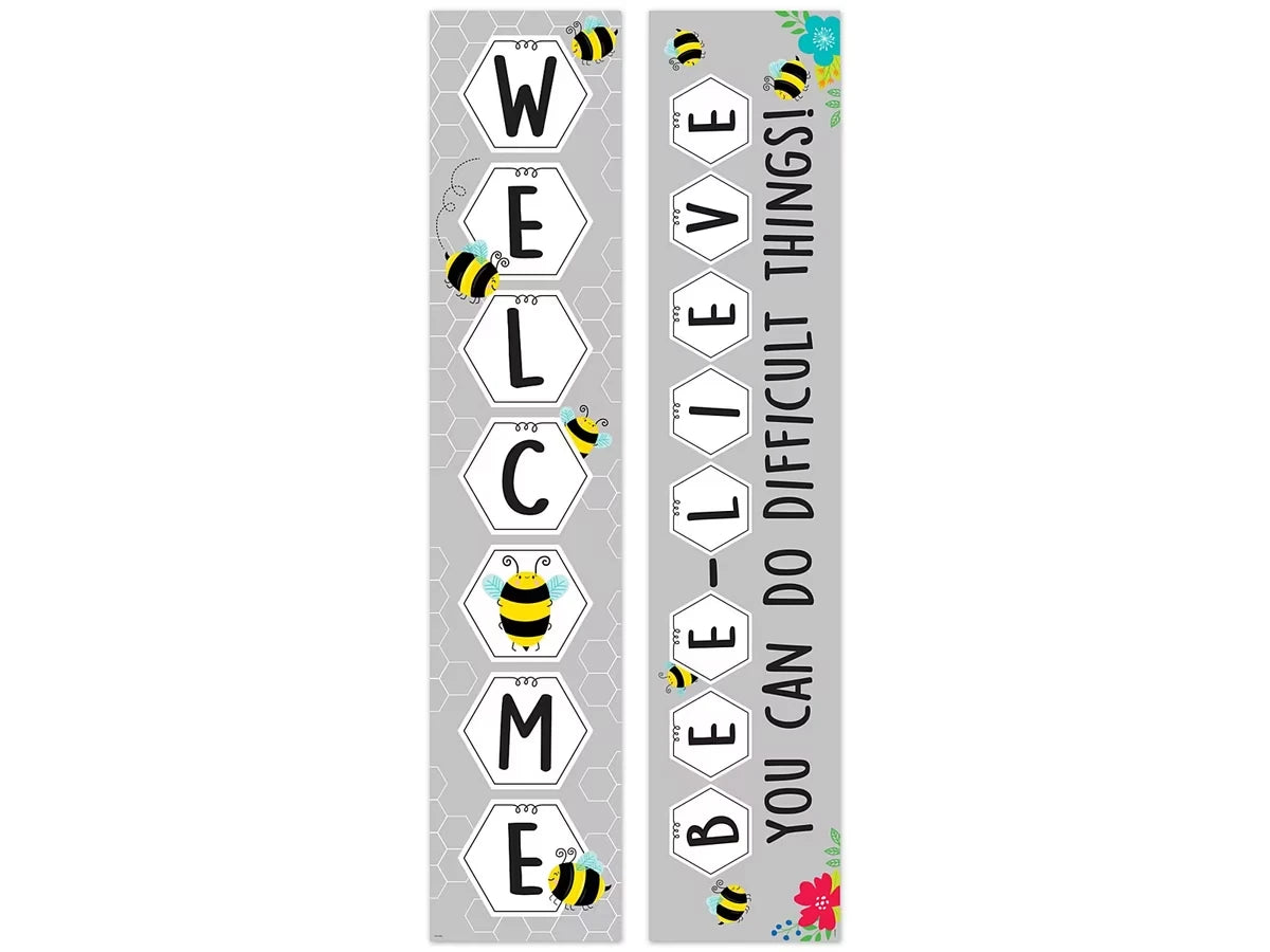 Busy Bees Welcome Double-Sided Banner - US 1834