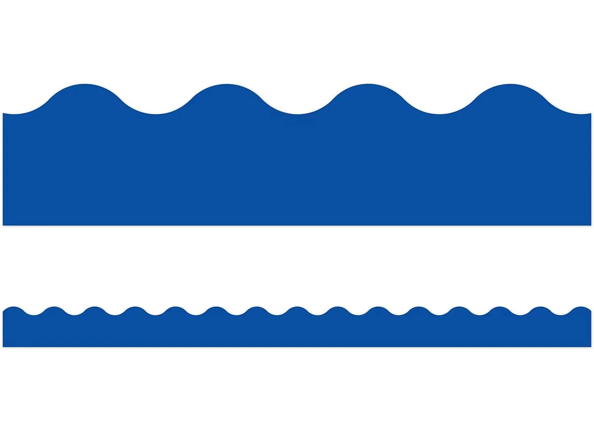 Royal Blue Scalloped Border - US 5216