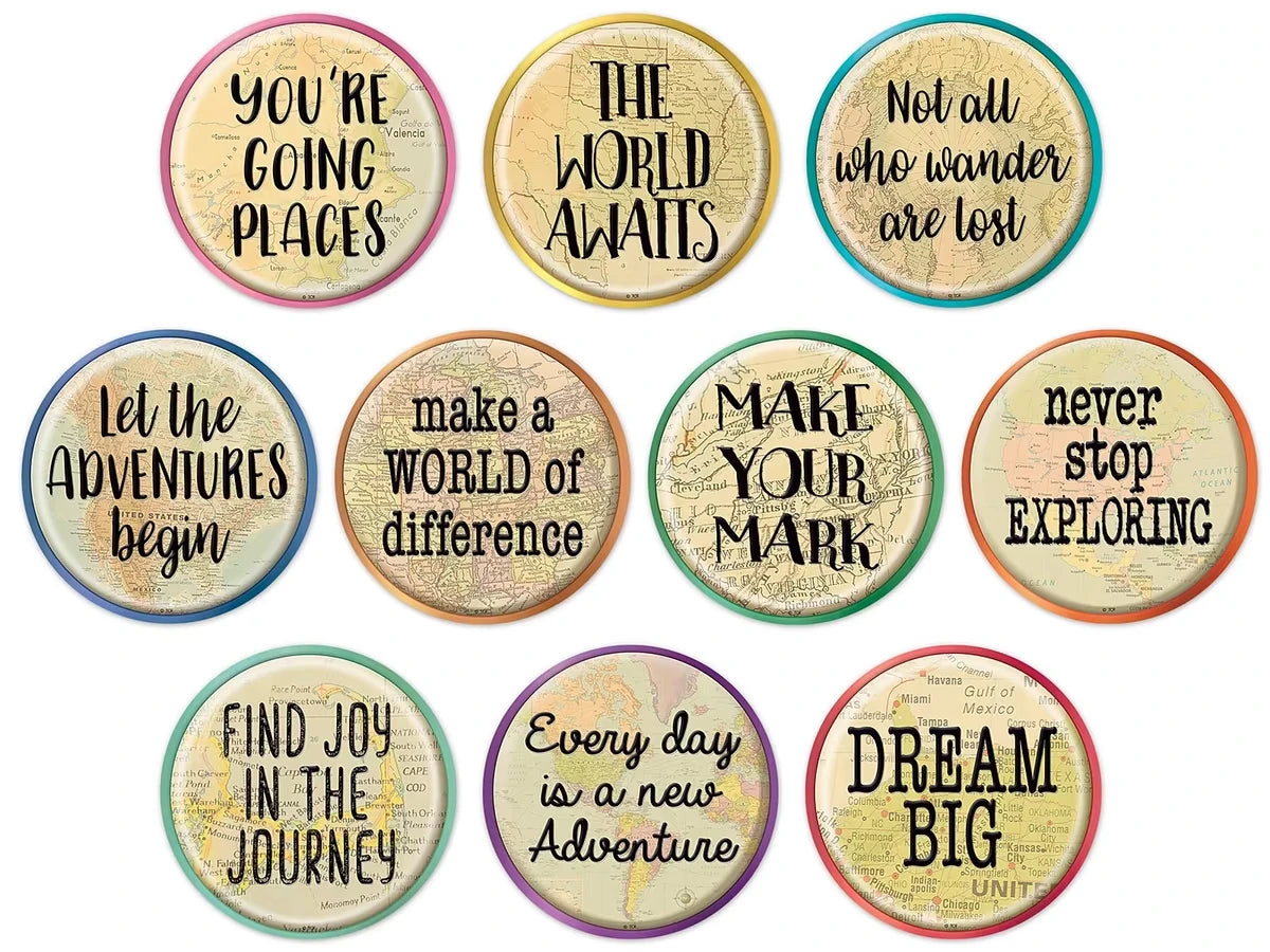 Travel the Map! Motivational Accents - US 7090