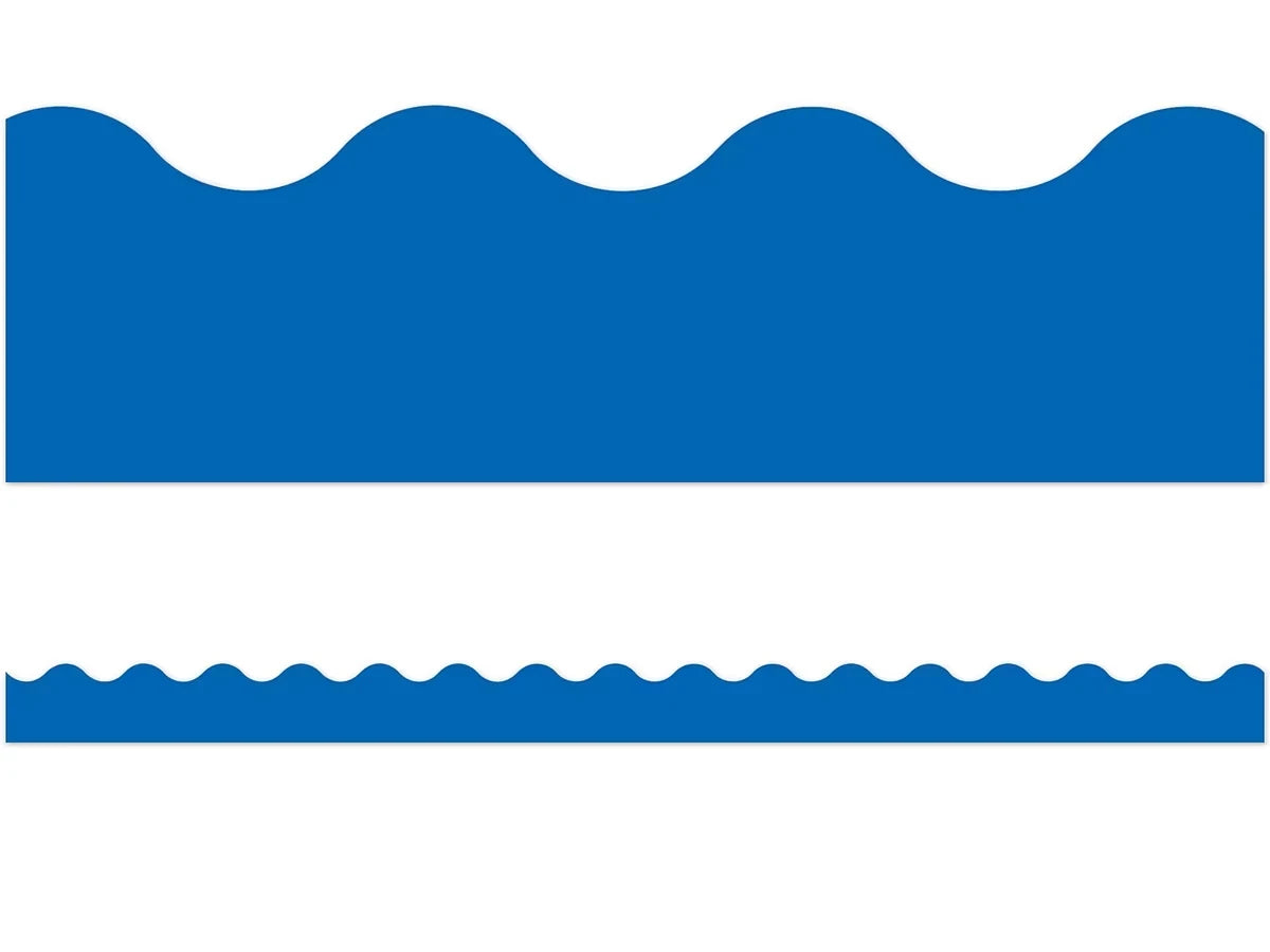 Dark Blue Scalloped Border - US 9434