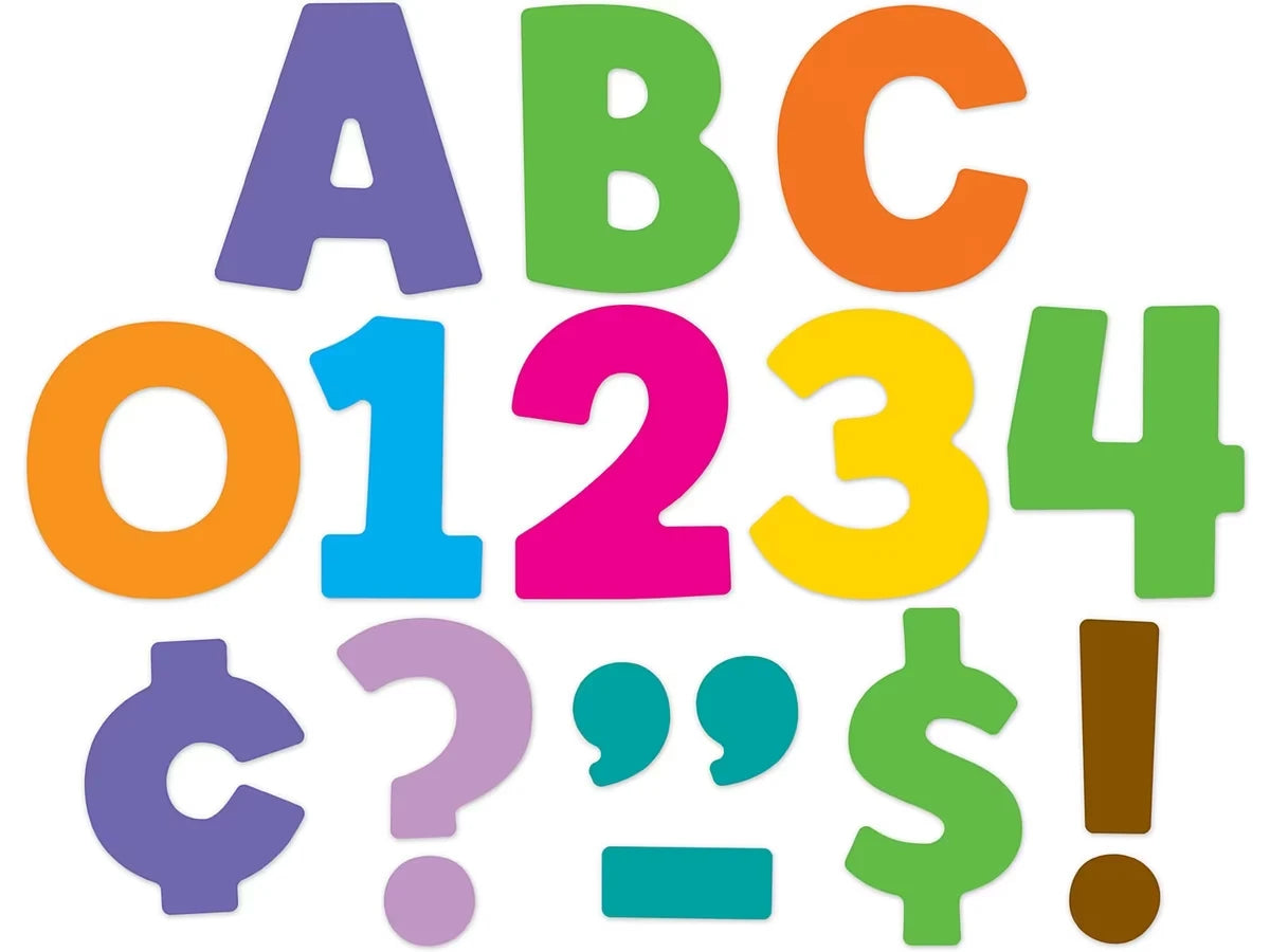 Color Splash 3" Punch-Out Letters - US 7376