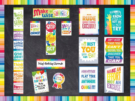 Painted Palette Behavior Management Bulletin Board Set - US 4945