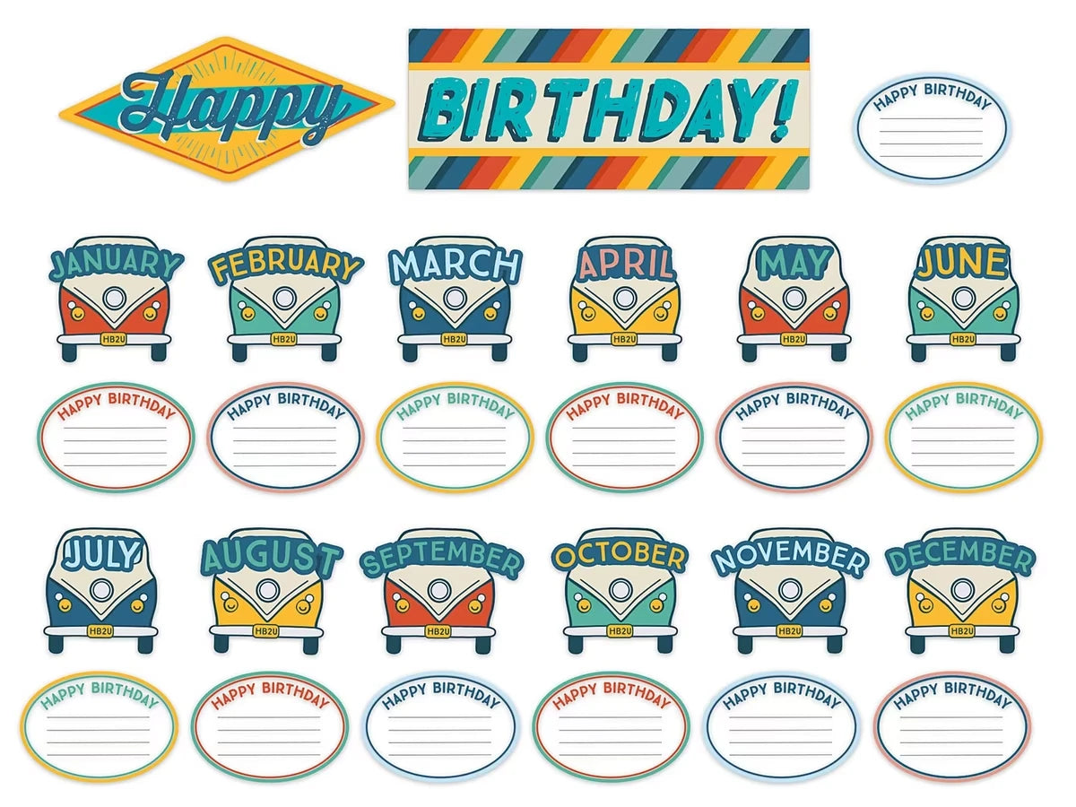 Adventurer Birthday Bulletin Board Set - US 6455