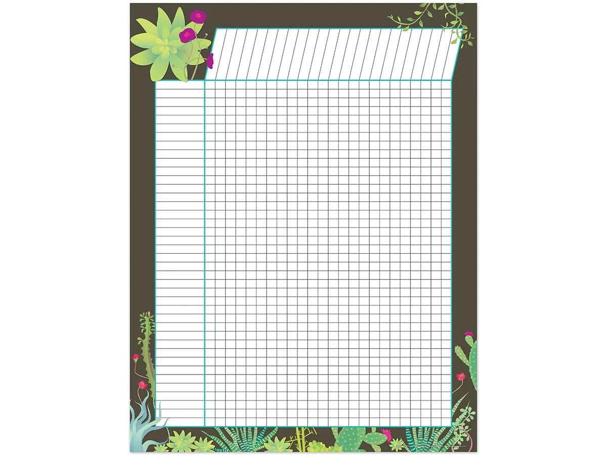 Petals & Prickles Chocolate Incentive Chart - US 8631