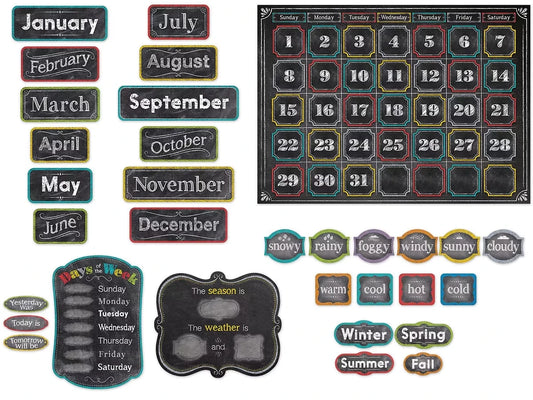 Chalk It Up! Calendar Bulletin Board Set - US 2724