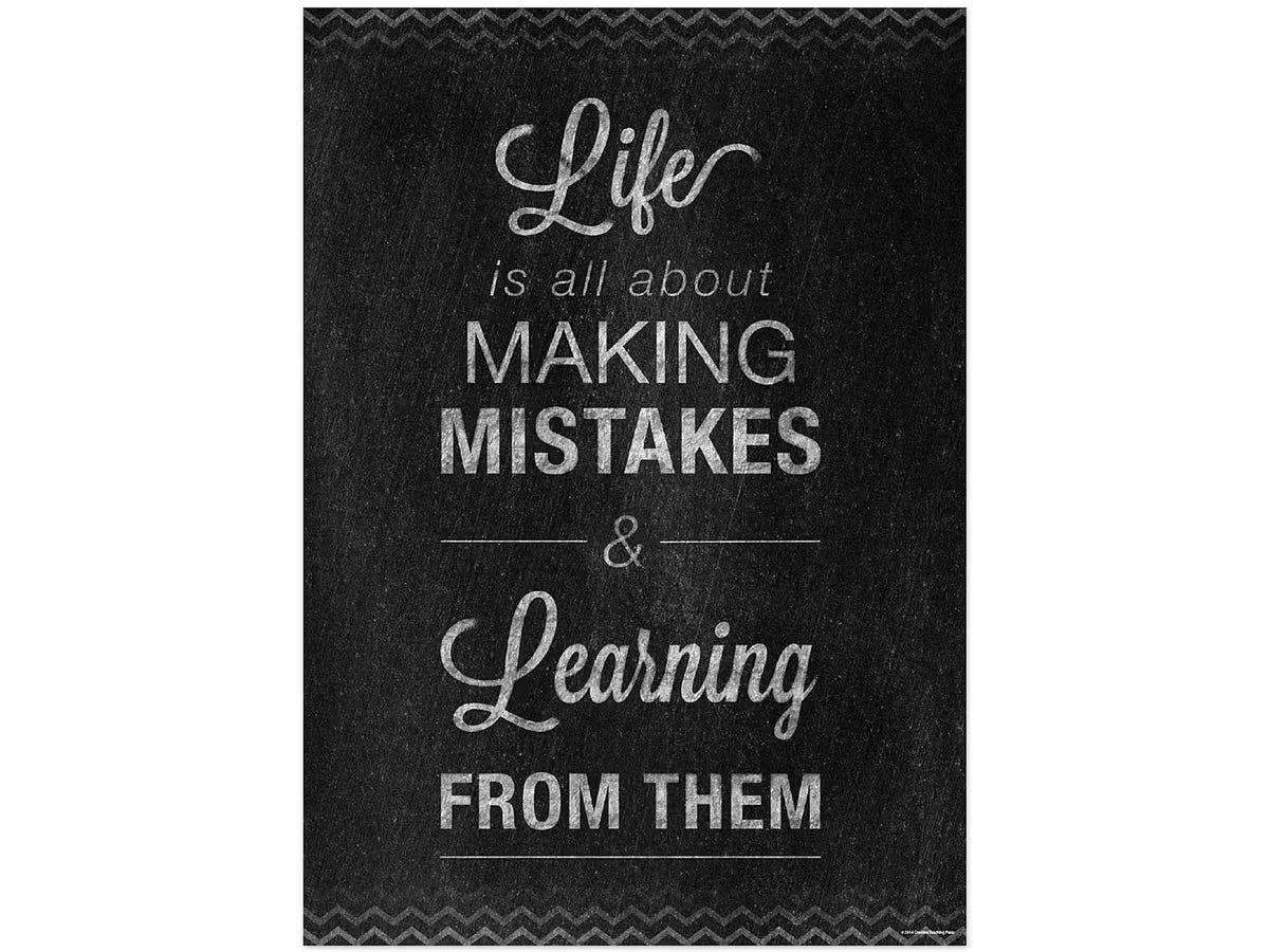 Chalk It Up! Learning from Mistakes Poster - US 6029