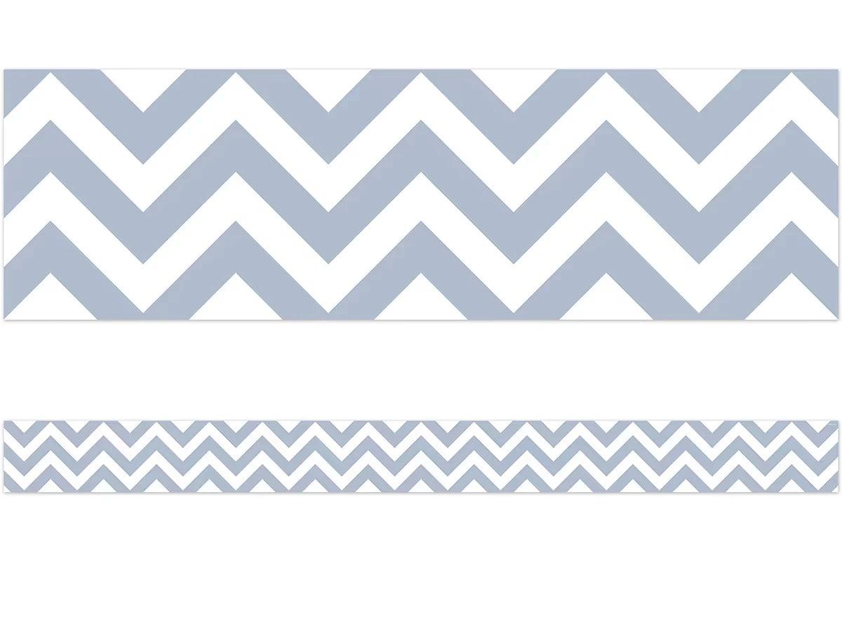Slate Gray Chevron Border - US 8623