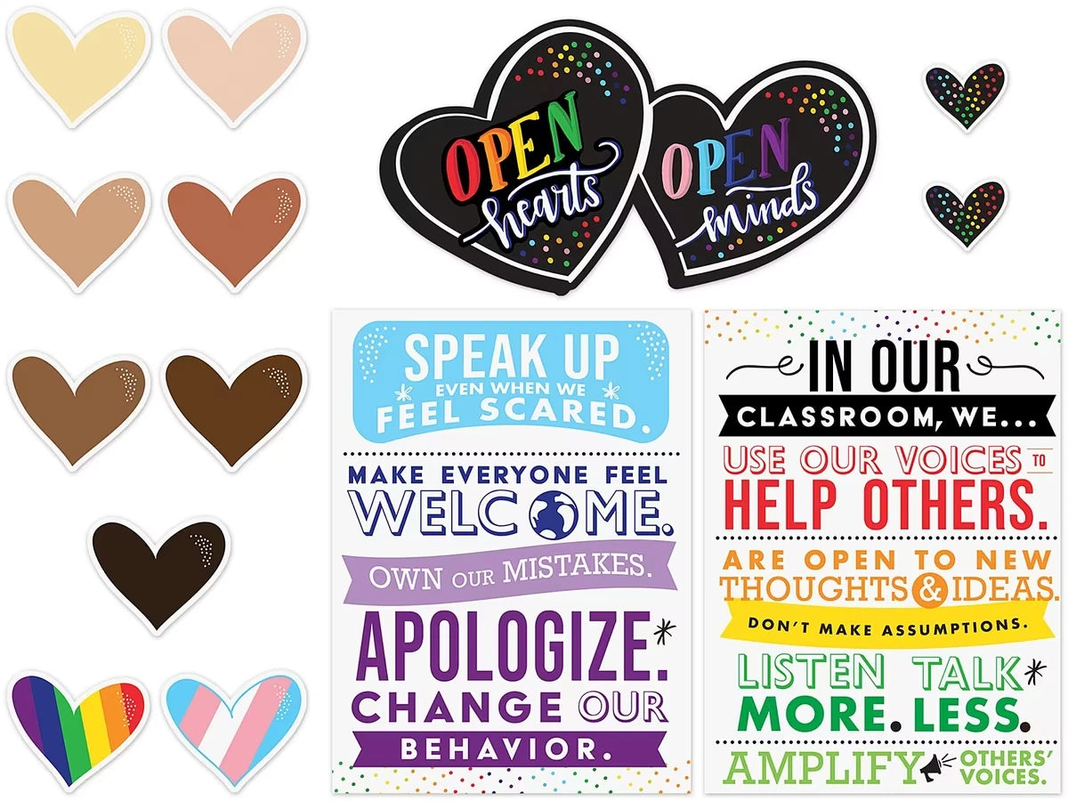 Open Hearts, Open Minds Bulletin Board Set - US 4804