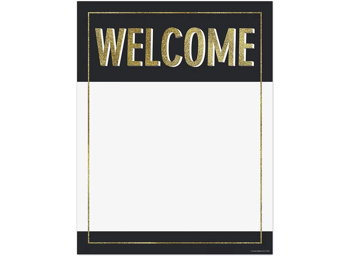 Sparkle & Shine Welcome Poster - US 1109