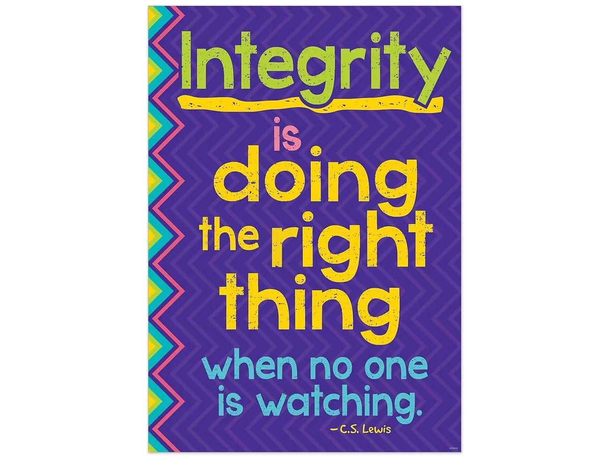 Integrity Is Doing the Right Thing Poster - US 6799