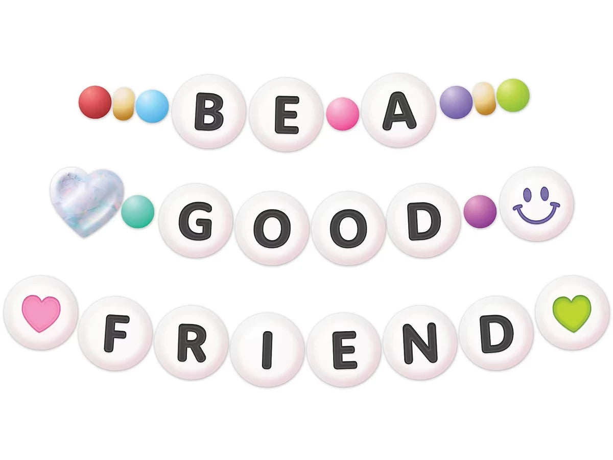 Friendship Beads 3 1/2" Punch-Out Letters - US 3683