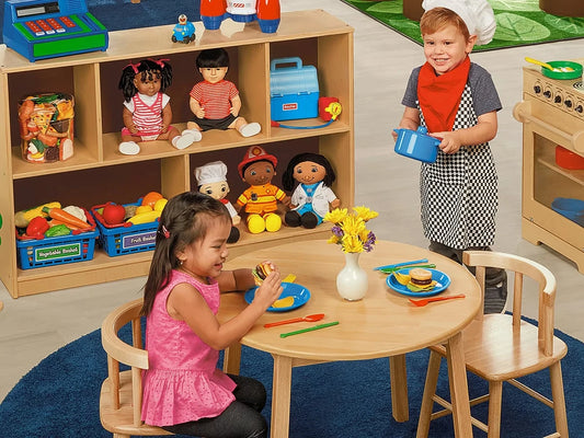 Butcher-Block Table and Chair Set - US 1275