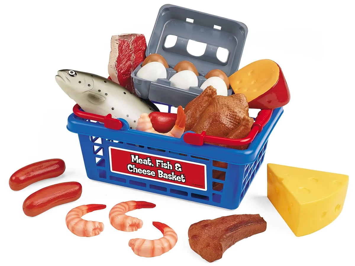 Let’s Go Shopping Meat, Fish & Cheese Basket - US 2032