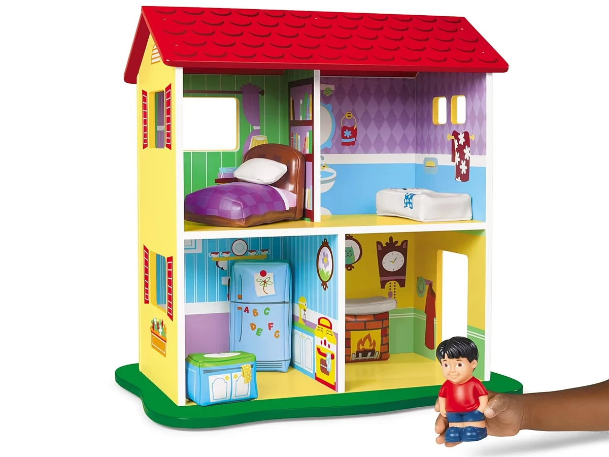 Toddler Dollhouse with Soft Furniture - US 1360