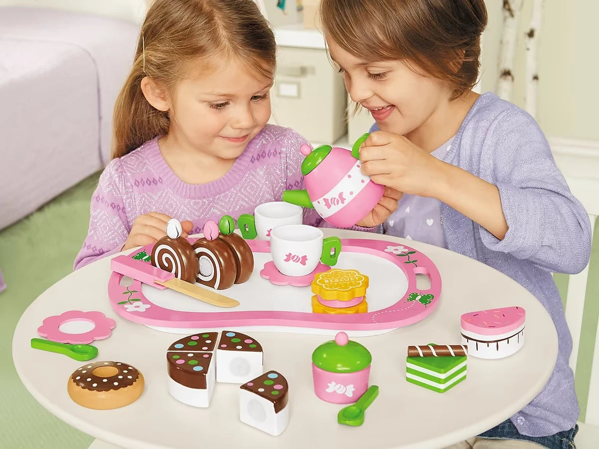 Classic Wooden Tea Set - US 3600