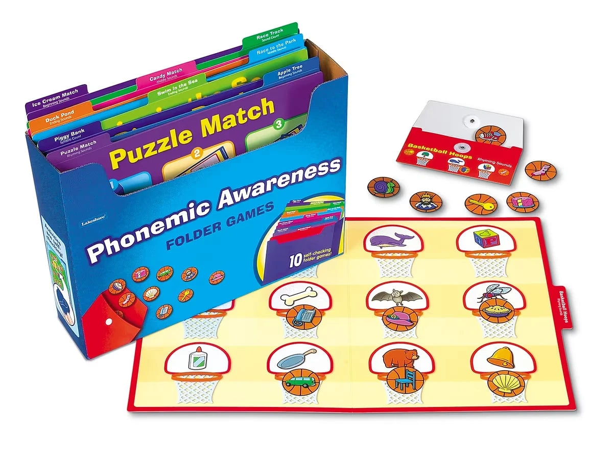 Phonemic Awareness Folder Game Library - Pre K-K - US 8963