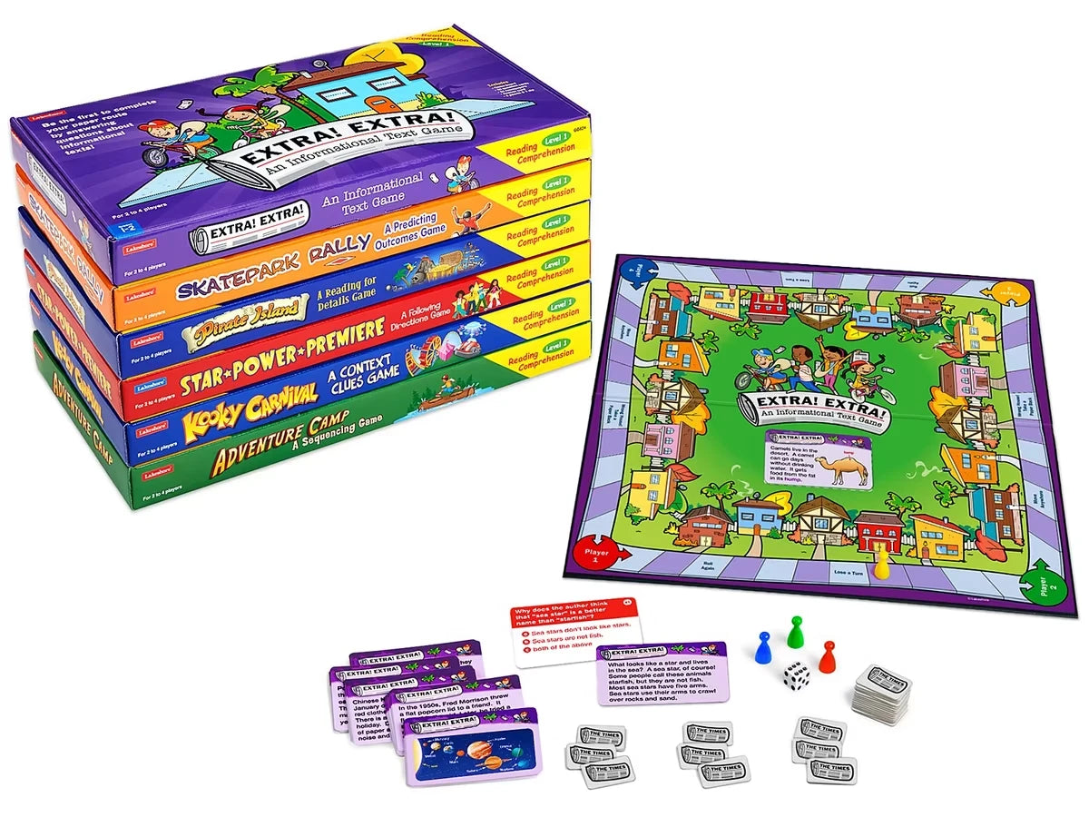 Reading Comprehension Games Library - Gr. 1-3 - US 4475