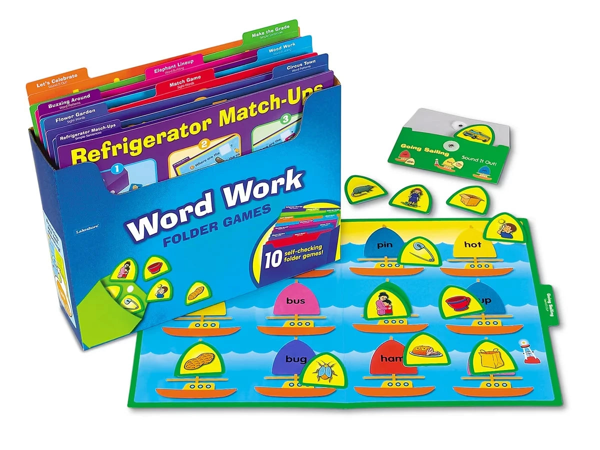 Word Work Folder Game Library - Pre K-K - US 3427