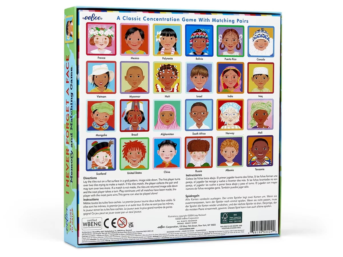 Kids Around the World Memory Match Game - US 4009