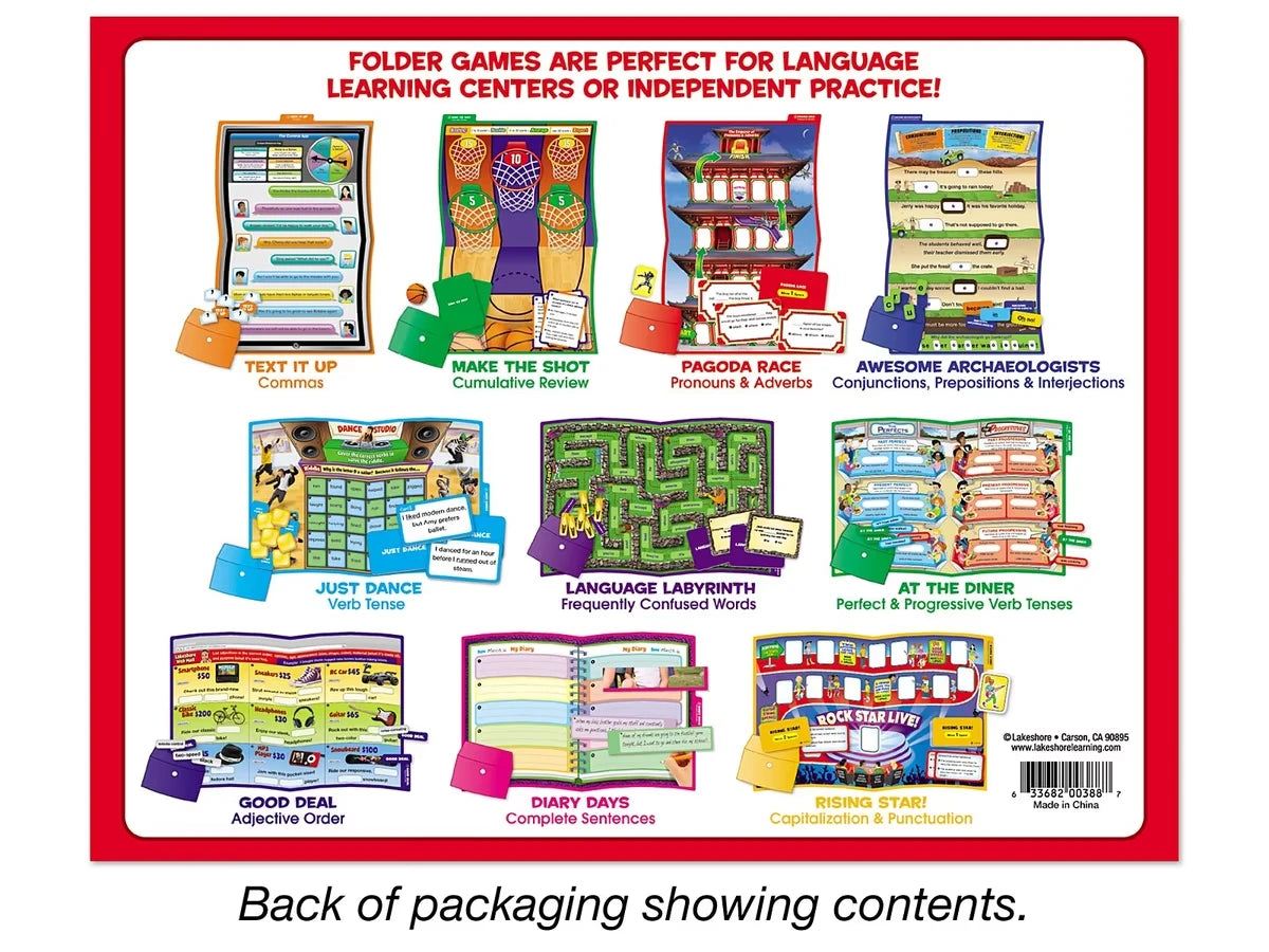 Grammar & Writing Folder Game Library - Gr. 4-5 - US 1691