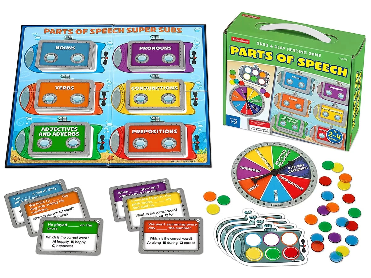 Parts of Speech Grab & Play Game - Gr. 1-2 - US 7002