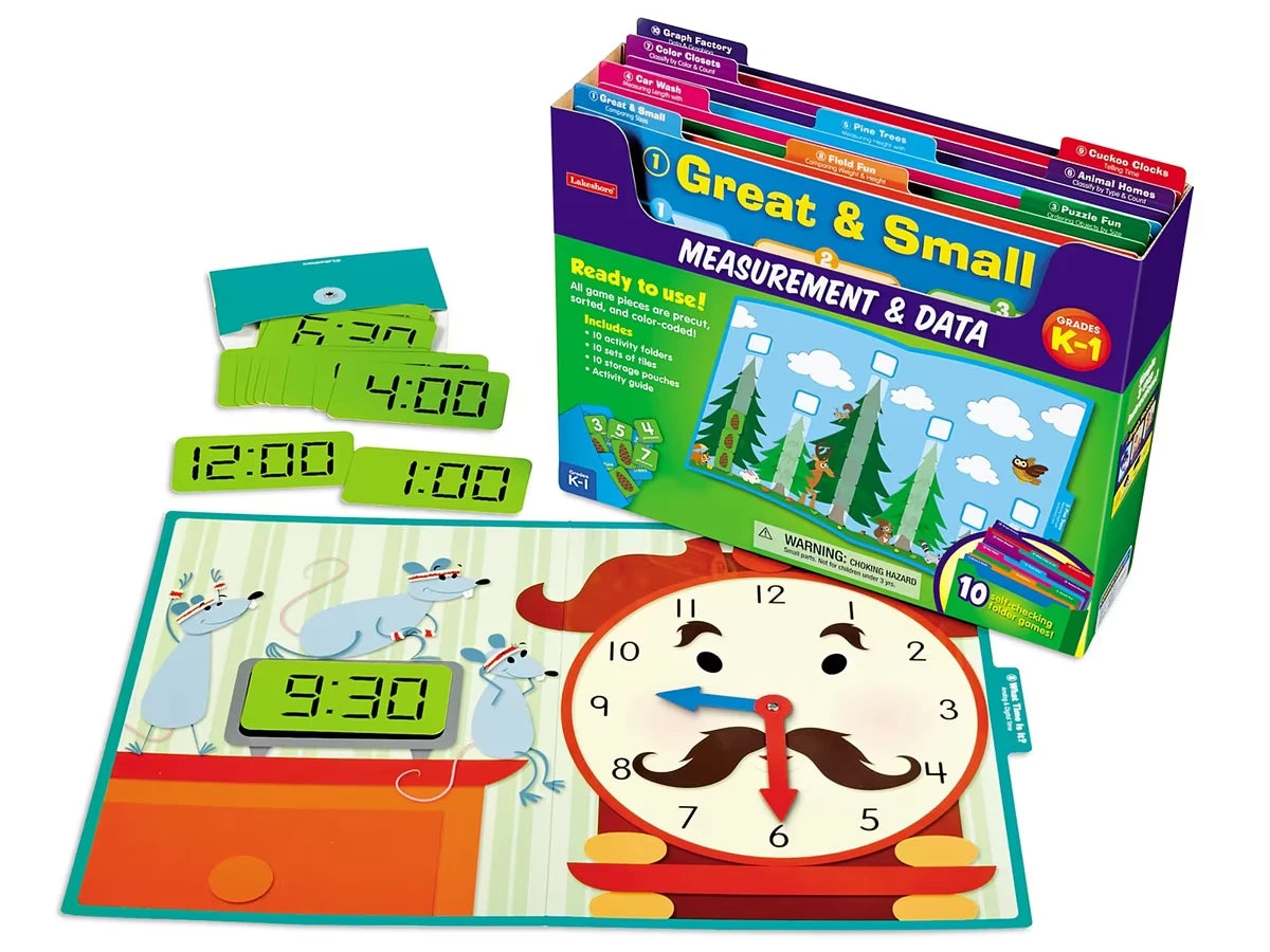 Measurement & Data Folder Game Library - K-Gr. 1 - US 5034