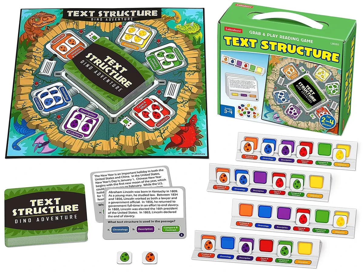 Text Structure Grab & Play Game - Gr. 3-4 - US 1605