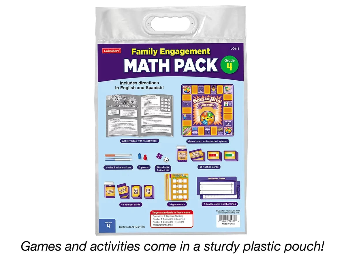 Family Engagement Math Pack - Gr. 4 - US 6364