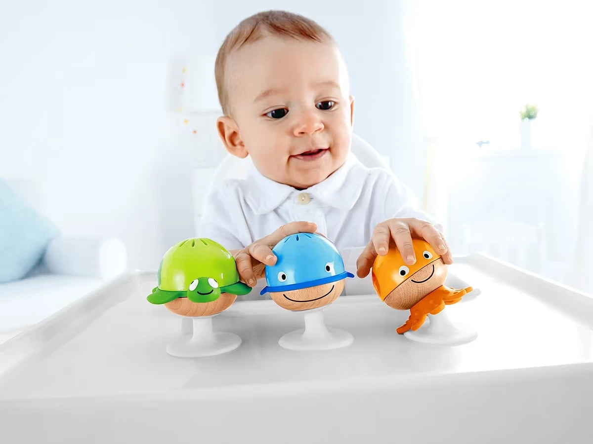Stay-Put Ocean Friend Rattles - Set of 3 - US 9315
