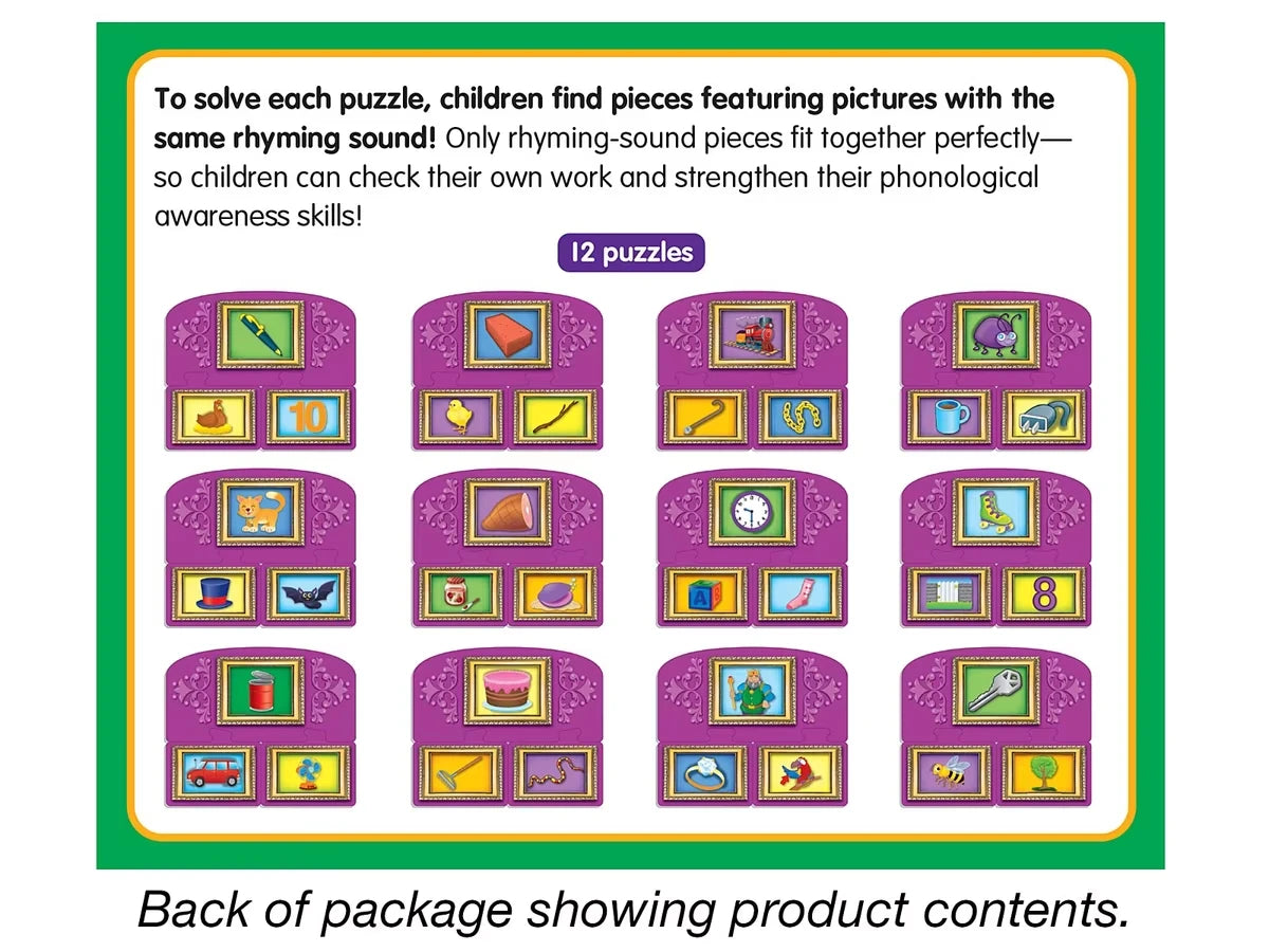 Rhyming Sounds Learning Puzzles - US 3954