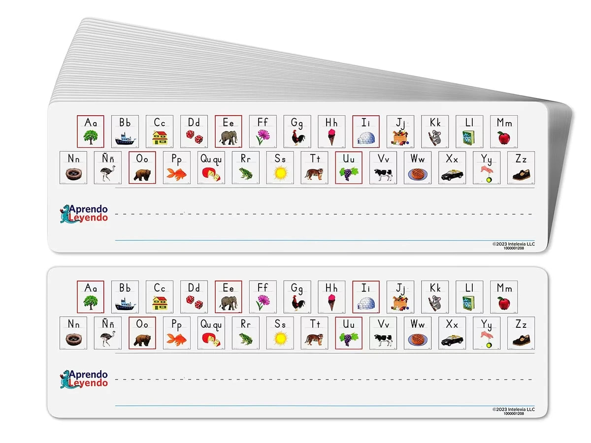 Alphabet Sounds Desk Strips (Spanish) – Set of 36 - US 9400