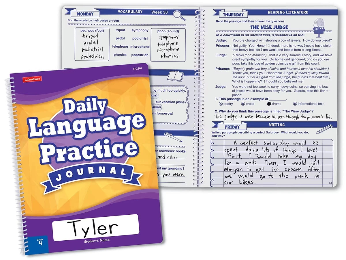 Daily Language Practice Journal - Gr. 4 - US 8261
