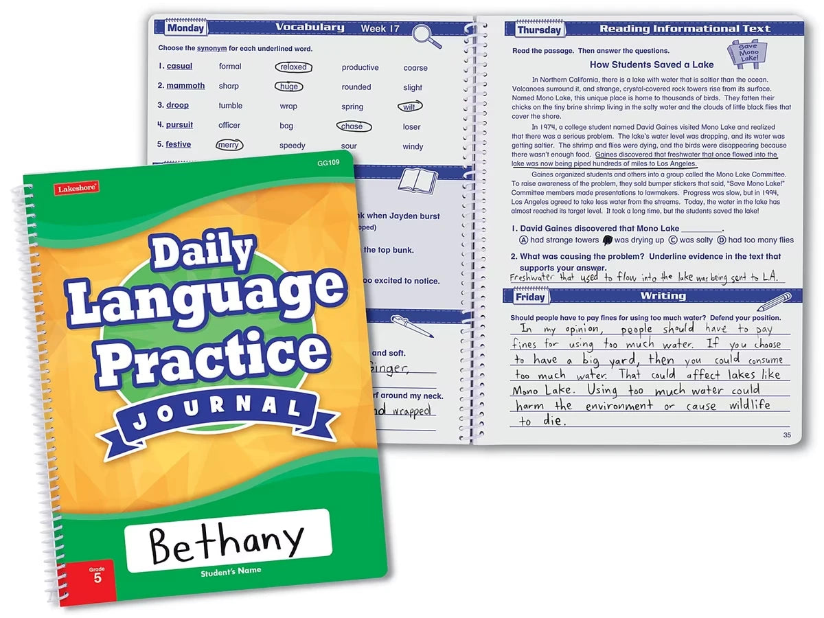 Daily Language Practice Journal - Gr. 5 - US 5385