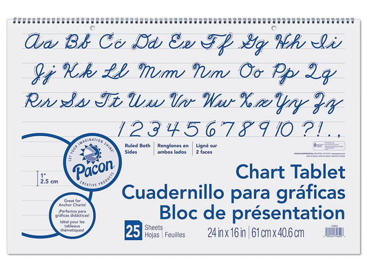 1" Ruled Chart Tablets - US 4725