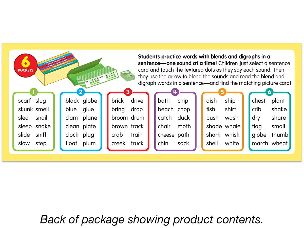 Touch & Read Blends & Digraphs Sentence Match - US 4657