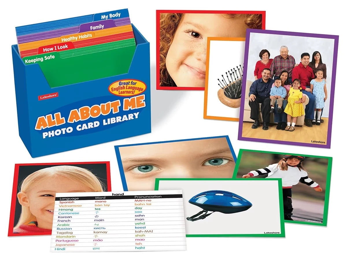 All About Me Vocabulary Development Photo Card Library - US 8456