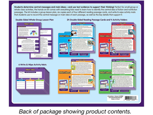 Main Idea & Central Message Finding Evidence Kit - Gr. 2-3 - US 1018