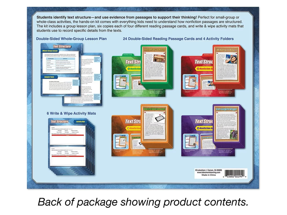 Text Structure Finding Evidence Kit - Gr. 4-5 - US 3970