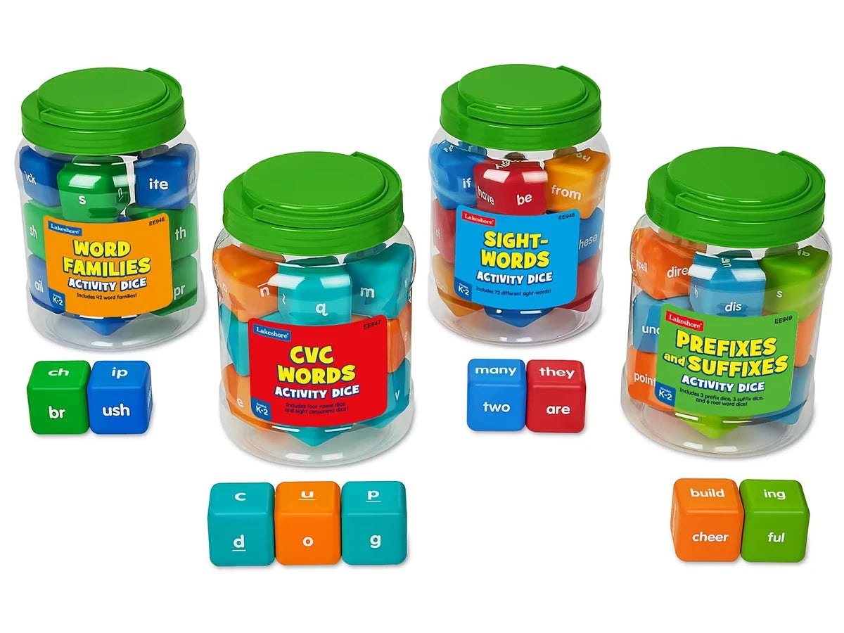 Reading Skills Giant Activity Dice - Complete Set - US 1359