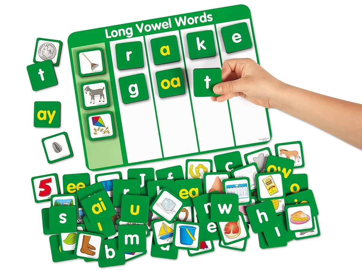 Magnetic Long Vowels Word Building Board - US 4910