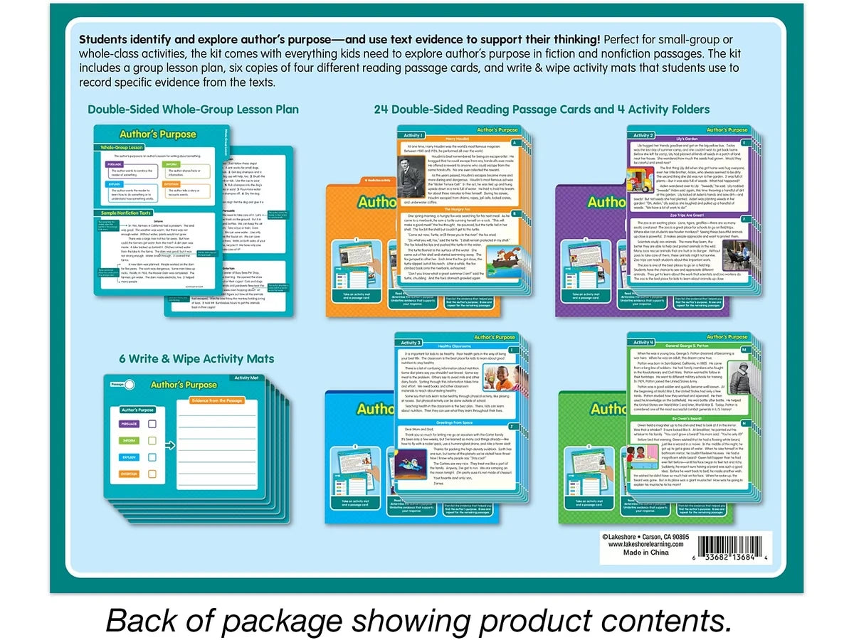 Author’s Purpose Finding Evidence Kit - Gr. 2-3 - US 8367