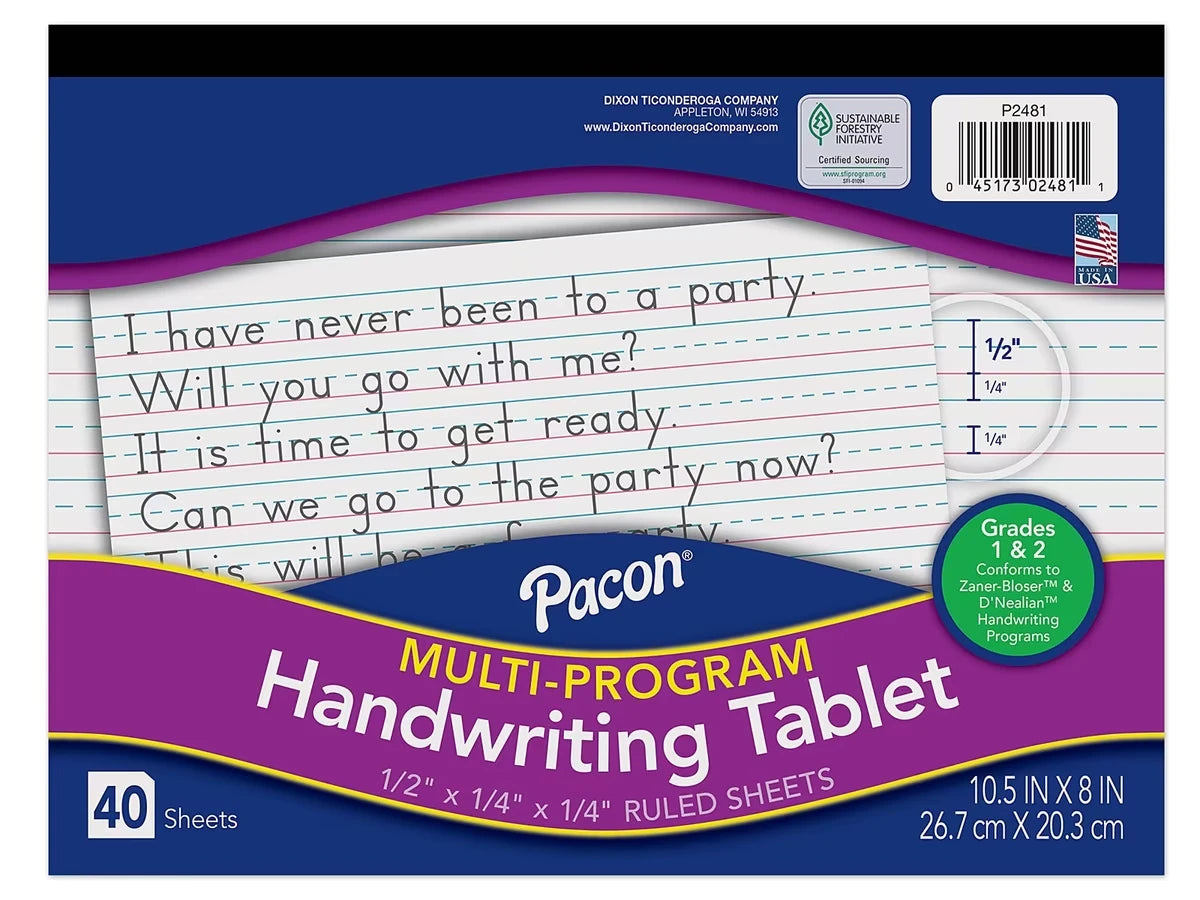 Handwriting Tablet - Gr. 1-2 - US 6521