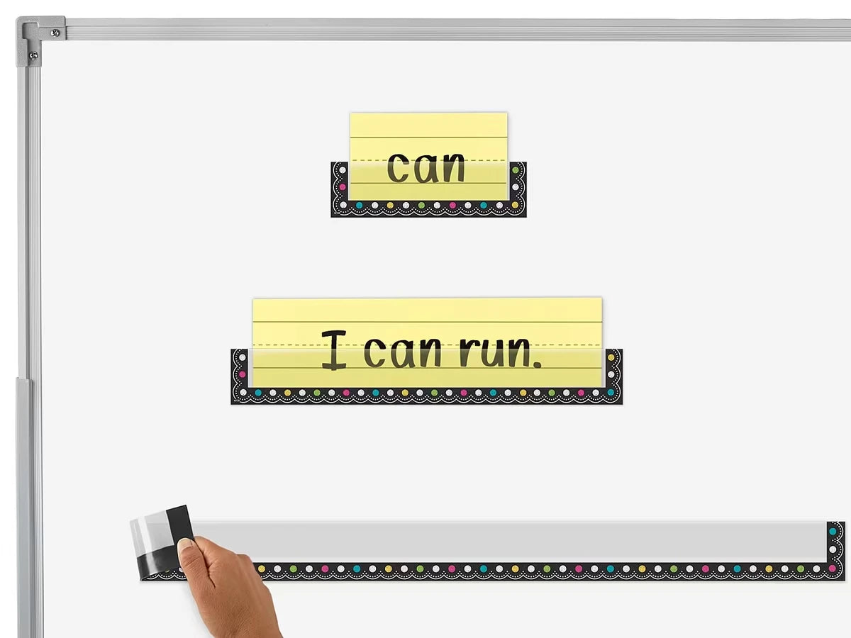 Chalkboard Brights Magnetic Sentence Strip Pockets - US 2802