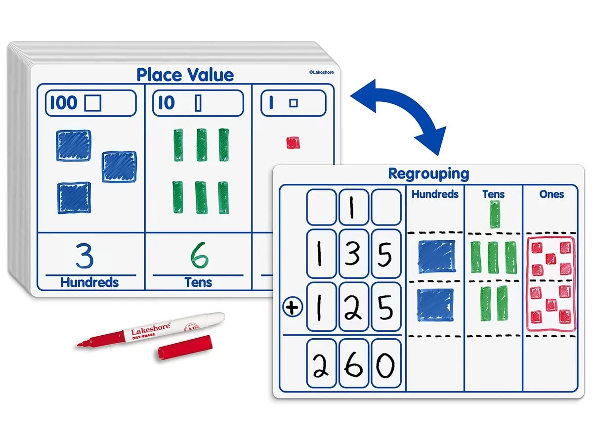 Place Value Write & Wipe Boards - US 4016