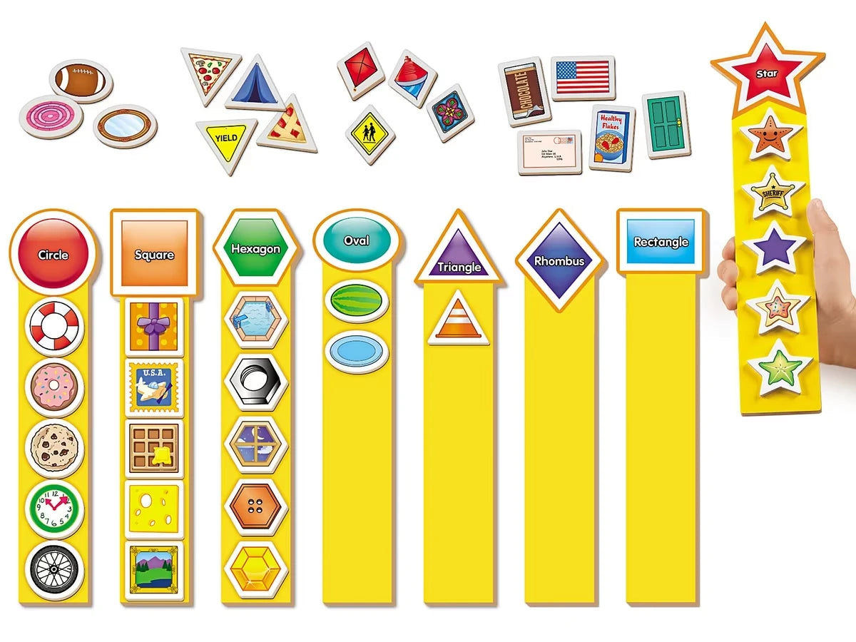 Magnetic Shape Sorting Rods - US 6816