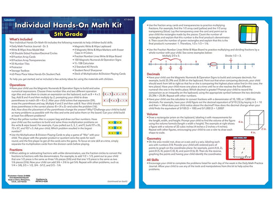 Individual Hands-On Math Kit – Gr. 5 - US 1394