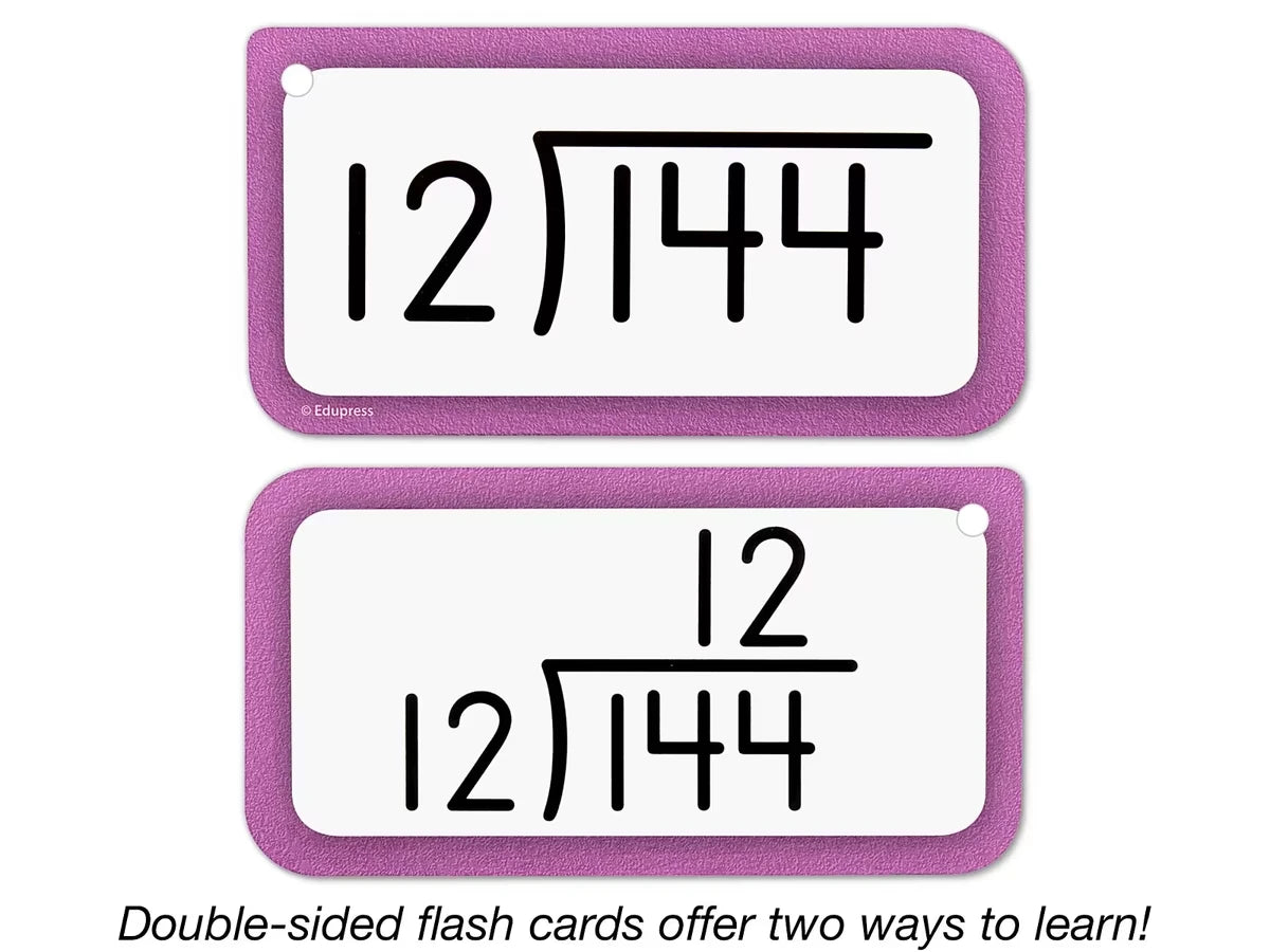 Division All Facts 0-12 Flash Cards - US 9967