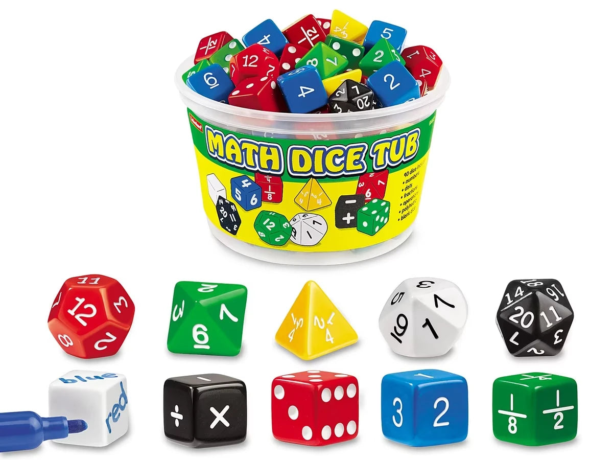Math Dice Tub - US 6578