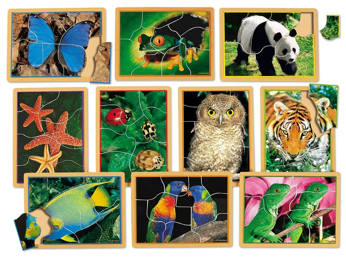 Animals Up Close Puzzle Set - US 9317
